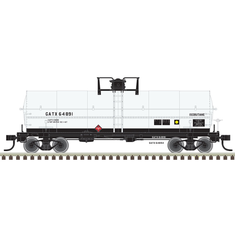 PREORDER Atlas 20007349 11,000-Gallon Tank Car w/Platform - Ready to Run - Master(R) -- GATX