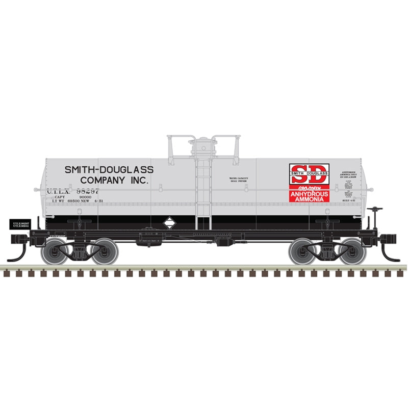 PREORDER Atlas 20007356 11,000-Gallon Tank Car w/Platform - Ready to Run - Master(R) -- Smith Douglass UTLX