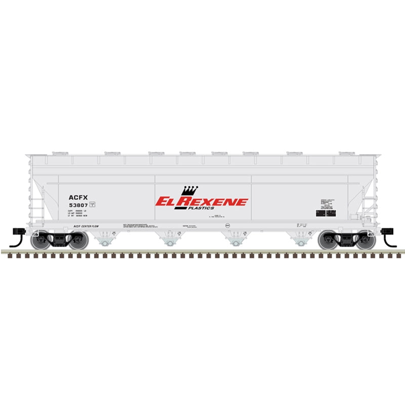 Atlas 20007376 ACF 5250 Covered Hopper - Ready to Run - Master(R) Plus -- EL Rexene