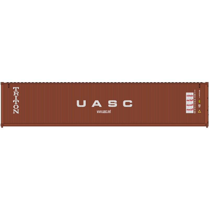 PREORDER Atlas 20007474 40' Standard-Height Container 3-Pack - Assembled - Master(R) -- Triton/United Arab Shipping Co. UASC Set