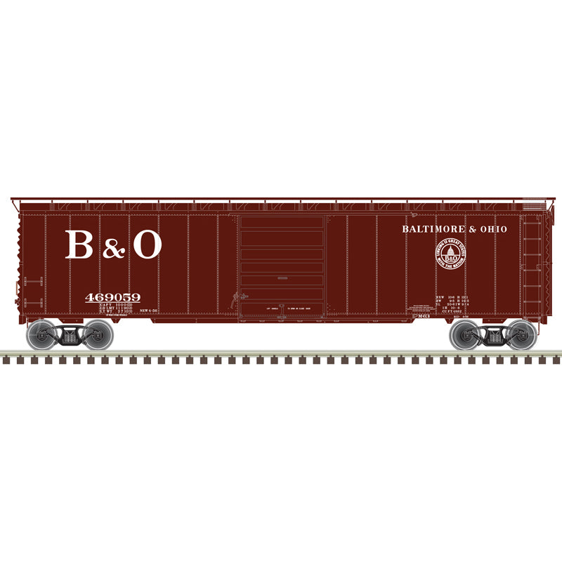 PREORDER Atlas 20007519 HO Postwar 50' Single-Door Boxcar - Ready to Run - Master(R) -- Baltimore & Ohio