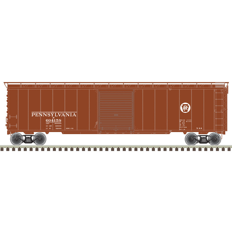 PREORDER Atlas 20007526 HO Postwar 50' Single-Door Boxcar - Ready to Run - Master(R) -- Pennsylvania Railroad