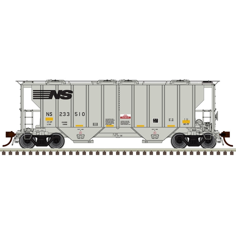 PREORDER Atlas Master Line HO 20007695 Portec 3000 2-Bay Covered Hopper, Norfolk Southern