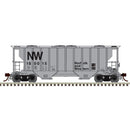 Atlas Master Line HO 20007700 Portec 3000 2-Bay Covered Hopper, Norfolk & Western