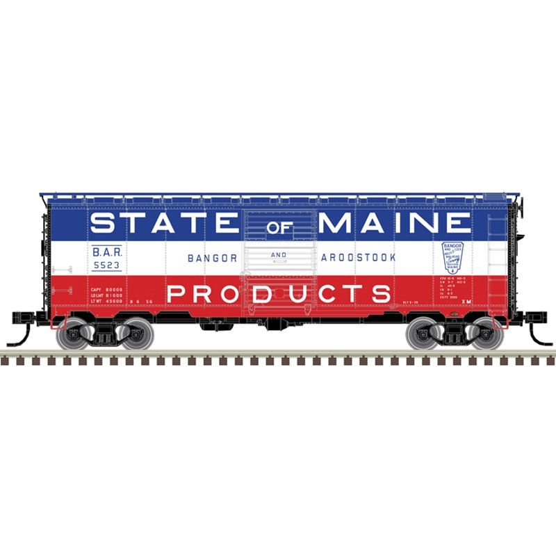 PREORDER Atlas Master Line HO 20007761 1932 ARA 40' Steel Boxcar, Bangor & Aroostook