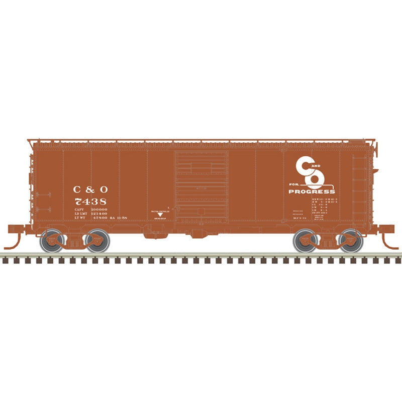 PREORDER Atlas Master Line HO 20007764 1932 ARA 40' Steel Boxcar, Chesapeake & Ohio