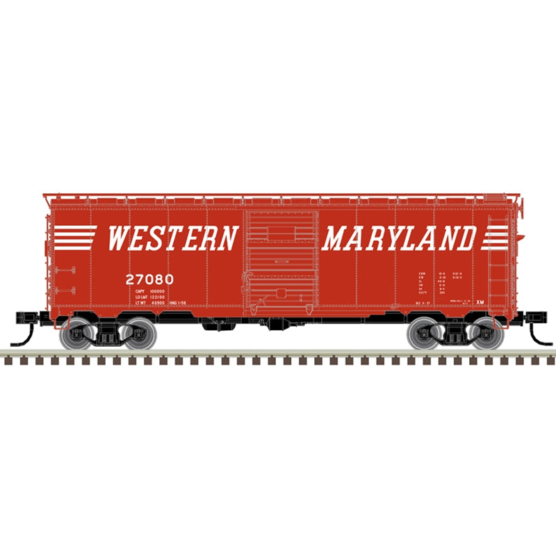 PREORDER Atlas Master Line HO 20007776 1932 ARA 40' Steel Boxcar, Western Maryland