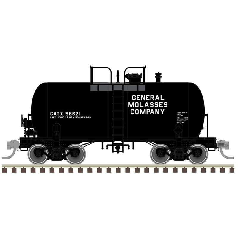 PREORDER Atlas HO 20007805 10,000-Gallon Beer Can Tank Car, General Molasses GATX