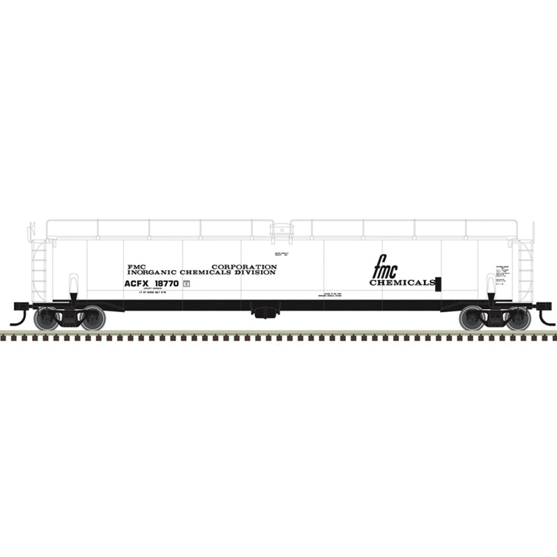 PREORDER Atlas Master Line HO 20007882 ACF 33,000-Gallon Tank Car, FMC Chemicals ACFX