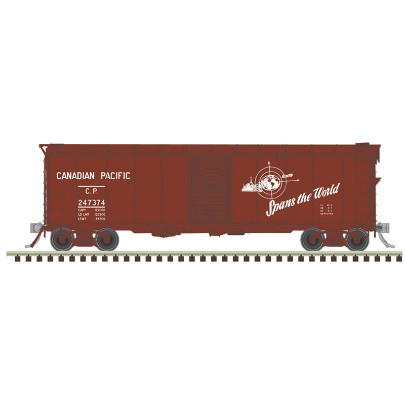 PREORDER Atlas Master Line HO 20007895 40' Minibox Boxcar, Canadian Pacific