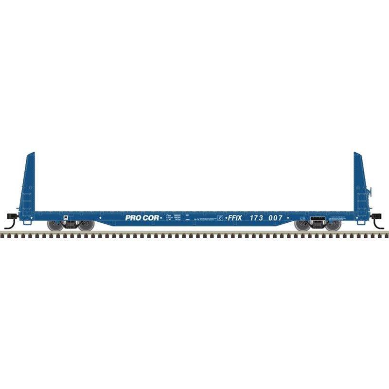 PREORDER Atlas Trainman HO 20007953 62' Short Bulkhead Flat Car, Procor FFIX