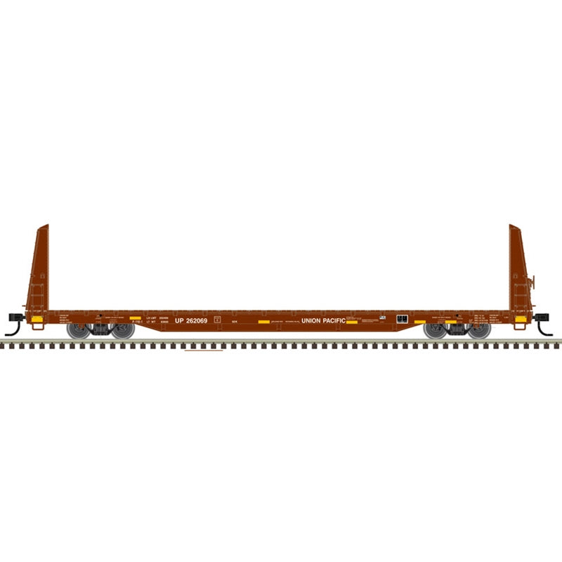 PREORDER Atlas Trainman HO 20007961 62' Short Bulkhead Flat Car, Union Pacific