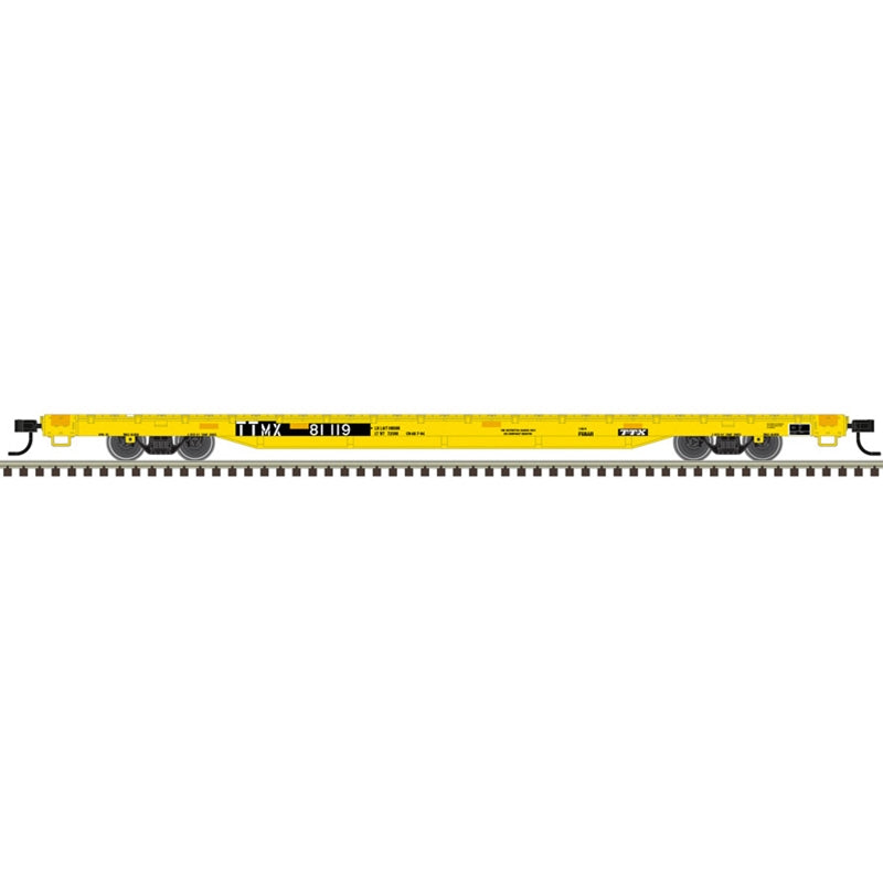 PREORDER Atlas Trainman HO 20007974 68' Flat Car, TTX