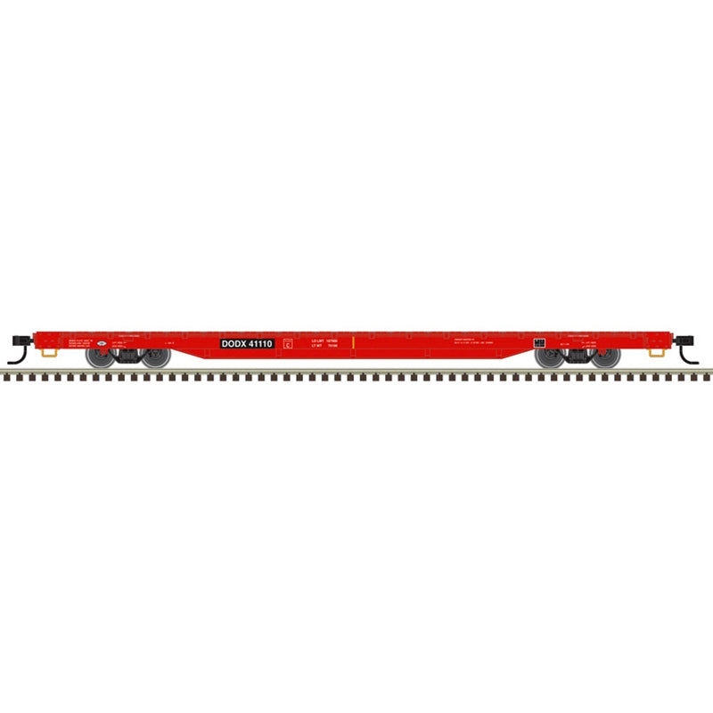PREORDER Atlas Trainman HO 20007978 68' Flat Car, Department Of Defense