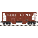 PREORDER Atlas HO 20008190 PS-2 2-Bay Covered Hopper, Soo Line