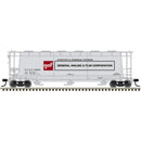 PREORDER Atlas HO 20008213 ACF 3-Bay Cylindrical Hopper, Maaster, General Aniline & Film Corp. (GAF) NAHX