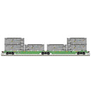 PREORDER Atlas HO 150-20008448 Articulated Bulk Carrier with Six Waste Containers, GIMX