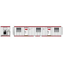 PREORDER Atlas N 70000311 40' Mobile Office Container, Assembled, RJ Corman (white, red)