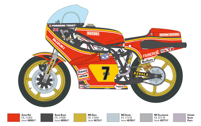 Italeri 4644 - SCALE 1 : 9 Suzuki RG 500 XR27