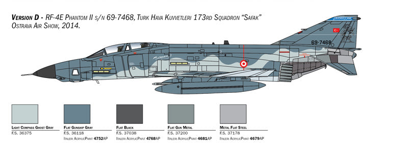 Italeri 2818 - SCALE 1 : 48 RF-4E Phantom II