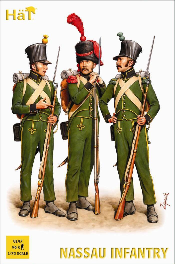 Hat Industries 8147 Waterloo Nassau Infantry 1:72