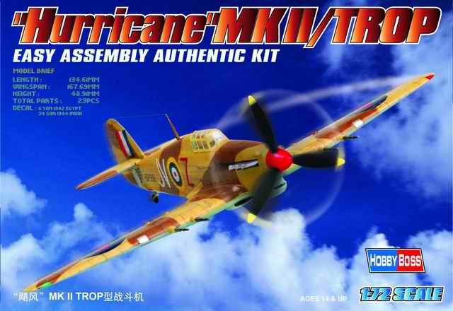 Hobby Boss 80216 Hurricane Mk.Ii/Trop 1:72