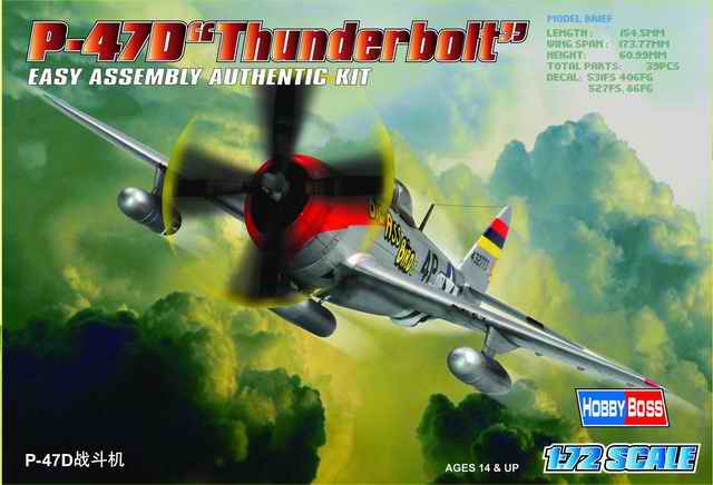 Hobby Boss 80257 P-47D Thunderbolt 1:72