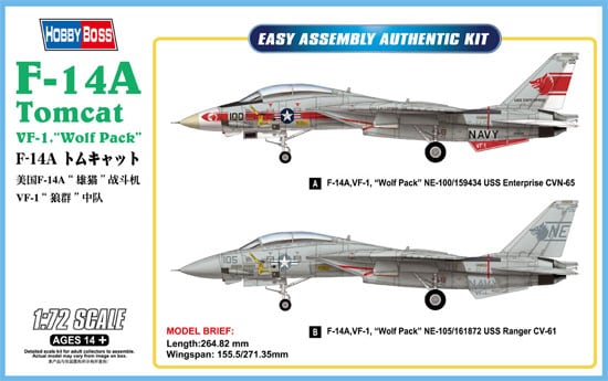 Hobby Boss 80279 F-14A Tomcat 1:72