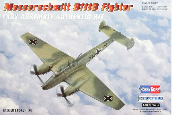 Hobby Boss 80292 Bf-110 Messerschmitt 1:72