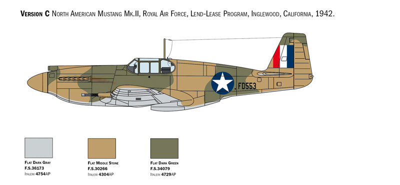 Italeri 1423 - SCALE 1 : 72 P-51A Mustang