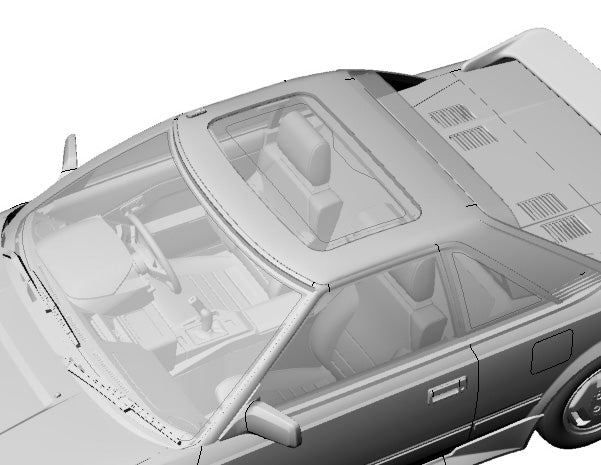 Hasegawa Models 21151 Toyota MR2 (AW11) Early model G-Limited (Moonroof) 1:24 SCALE MODEL KIT