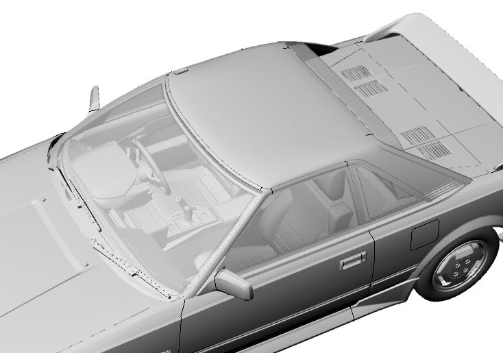 Hasegawa Models 21151 Toyota MR2 (AW11) Early model G-Limited (Moonroof) 1:24 SCALE MODEL KIT