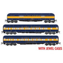 Micro-Trains N 983 02 257 Heavyweight 70' Baggage, 10-1-12 & 12-1 Sleeper Set, Alaska Railroad