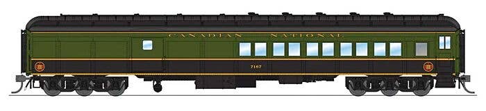 Broadway Limited Imports HO 9117 Heavyweight Coach-Baggage-Combine, Canadian National