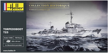 Heller 81011 TORPEDO BOAT T23 1943 1:400