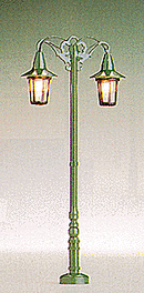 Brawa HO 5222 Historic Park Light, Double-Arm Hanging, Height: 3-1/2" 8.9cm