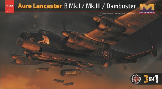 Hong Kong Models 01E012 AVRO Lancaster B Mk.I/III Dambuster 1:32