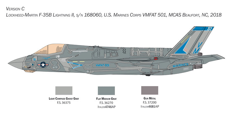 Italeri 2810 - SCALE 1 : 48 F-35 B Lightning II