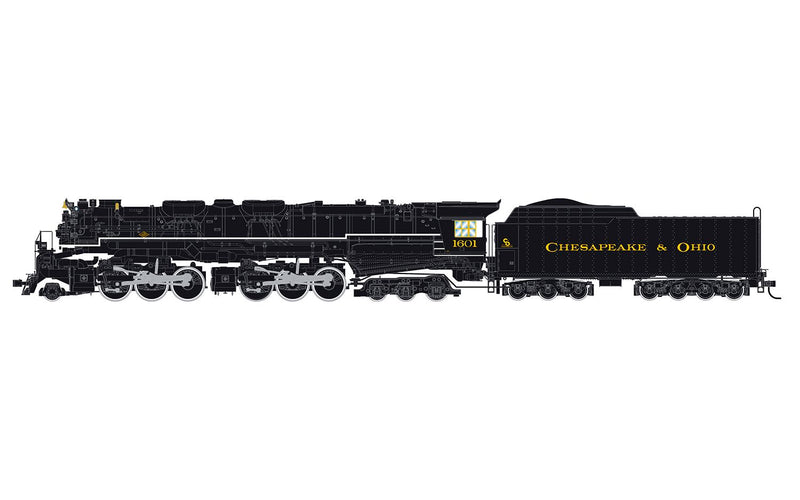 PREORDER Rivarossi HR2950S Cheseapeake & Ohio, articulated steam locomotive 2-6-6-6 "Allegheny",