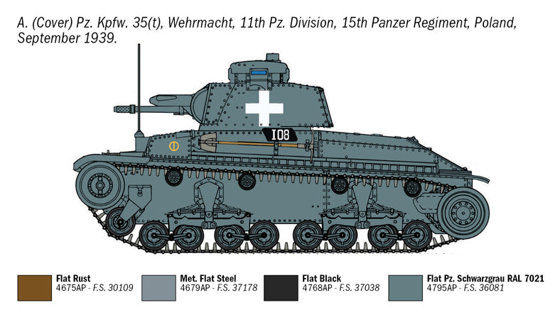 Italeri 7084 - SCALE 1 : 72 Pz. Kpfw. 35(t)