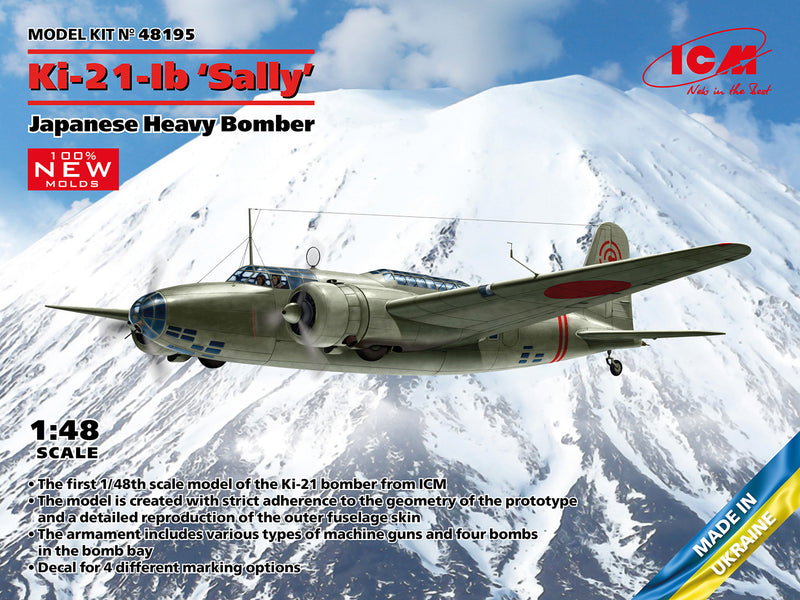 ICM 48195 Ki-21-Ib Sally Bomber 1:48