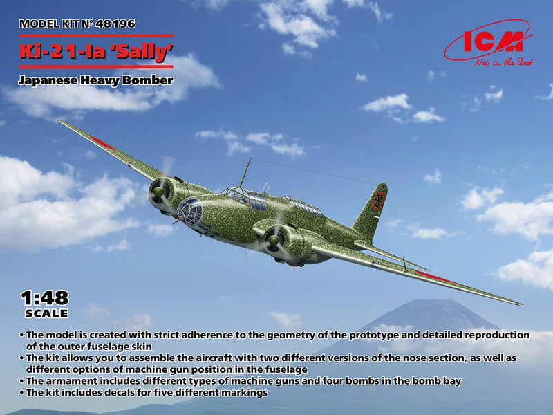 ICM 48196 Ki-21-Ib Sally Bomber 1:48
