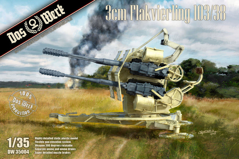 Das Werk 1/35 3cm Flakvierling 103/38