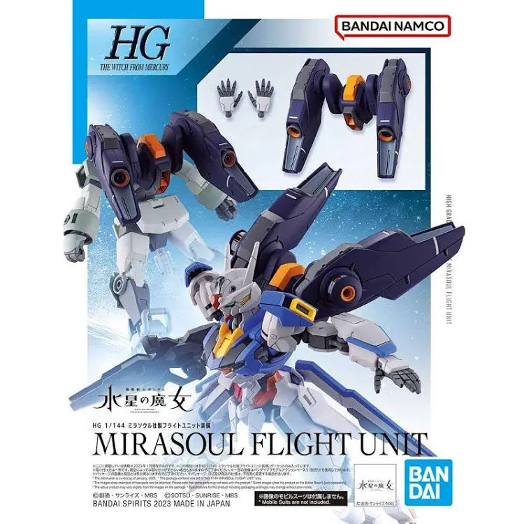Gundam The Witch from Mercury Mirasoul Flight Unit 1:144 Scale HG Model Kit 2616270
