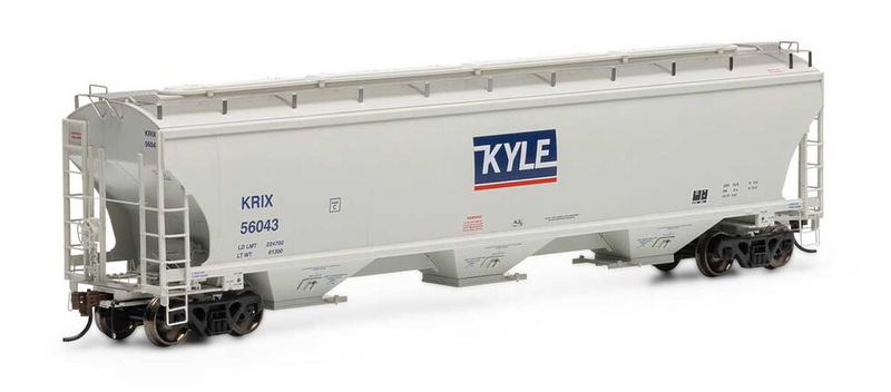 Athearn Genesis HO G97159 Trinity 3-Bay Hopper, Kyle Railways