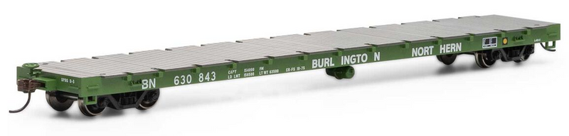 Athearn HO 92673 60' Flat Car, Burlington Northern