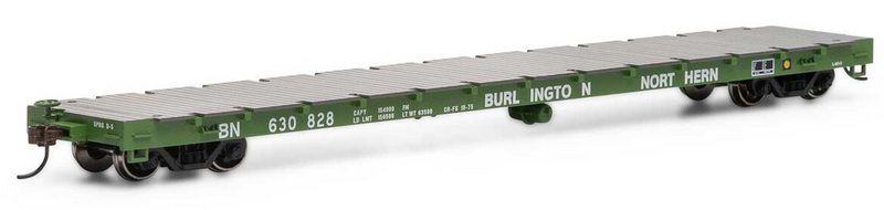 Athearn HO 92674 60' Flat Car, Burlington Northern