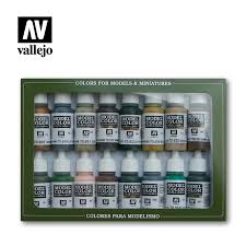 Vallejo Acrylic Paints 70114 German Camouflage Paint Set (16-Pack)