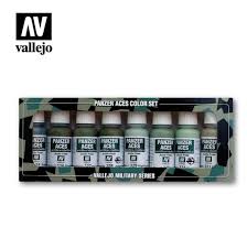 Vallejo Acrylic Paints 70127 Russian Italian & Japanese Tank Crew Uniform Paint Set (8-Pack)