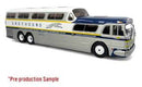 PREORDER Iconic Replicas 1/43 43-0665 GM PD-4501 Scenicruiser Coach, Greyhound Bus Lines 50th Anniversary